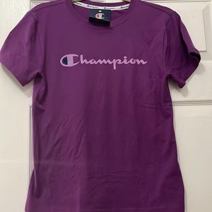 X small purple champion tee